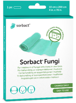 Sorbact Fungi packaging.